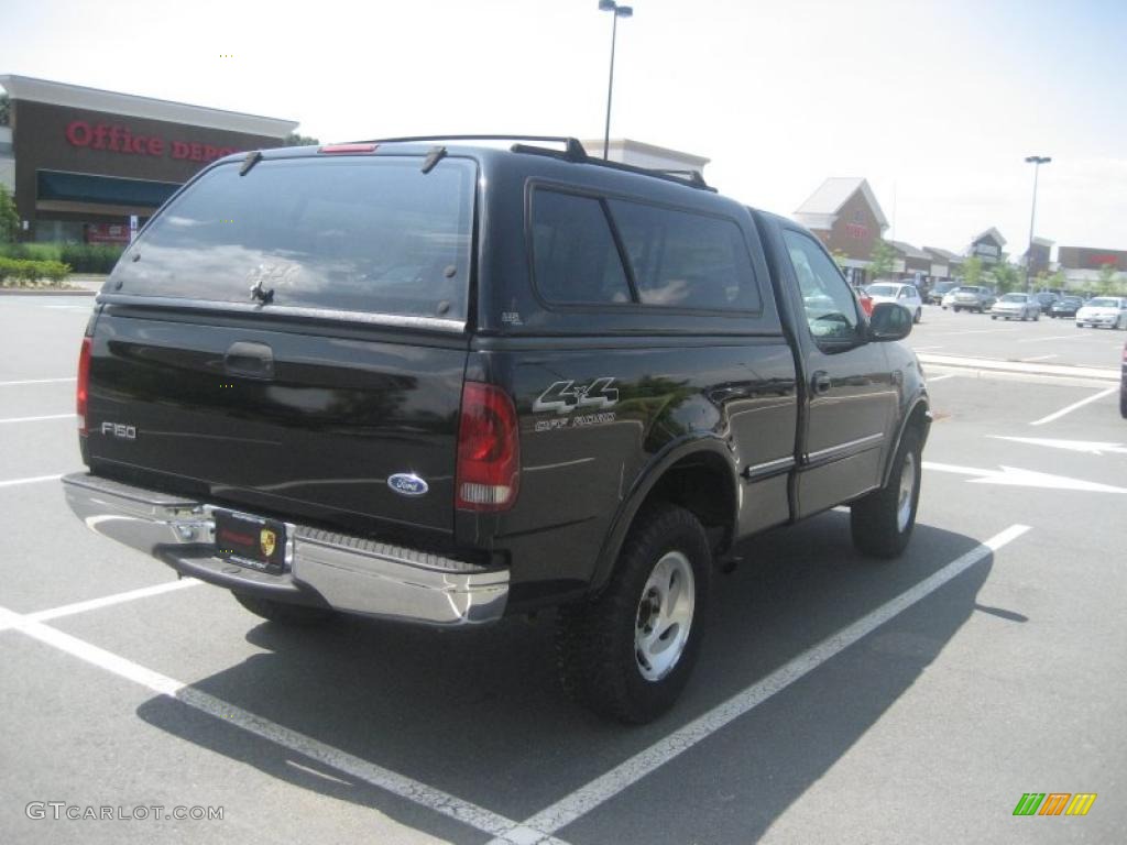 1997 F150 XLT Regular Cab 4x4 - Black / Medium Graphite photo #8