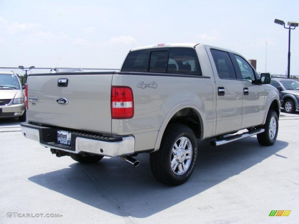 2006 F150 Lariat SuperCrew 4x4 - Smokestone Metallic / Black photo #5