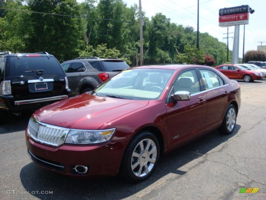 2007 MKZ Sedan - Merlot Metallic / Sand photo #1