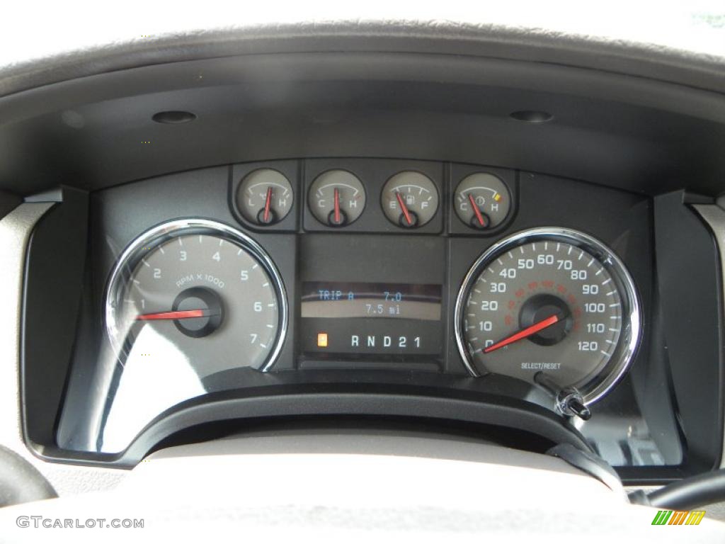 2010 F150 XLT Regular Cab - Tuxedo Black / Medium Stone photo #16