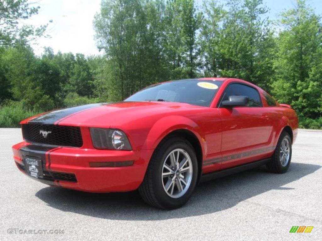 2005 Mustang V6 Premium Coupe - Torch Red / Dark Charcoal photo #1