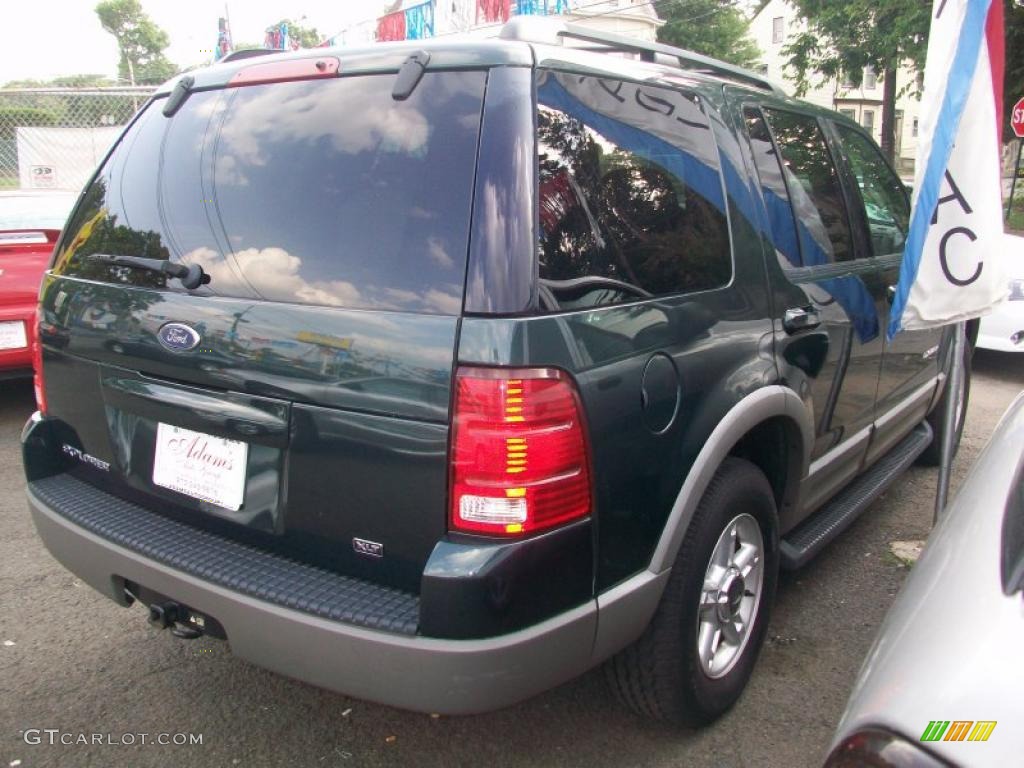 2002 Explorer XLT 4x4 - Aspen Green Metallic / Medium Parchment photo #4