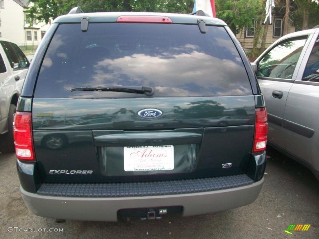 2002 Explorer XLT 4x4 - Aspen Green Metallic / Medium Parchment photo #6