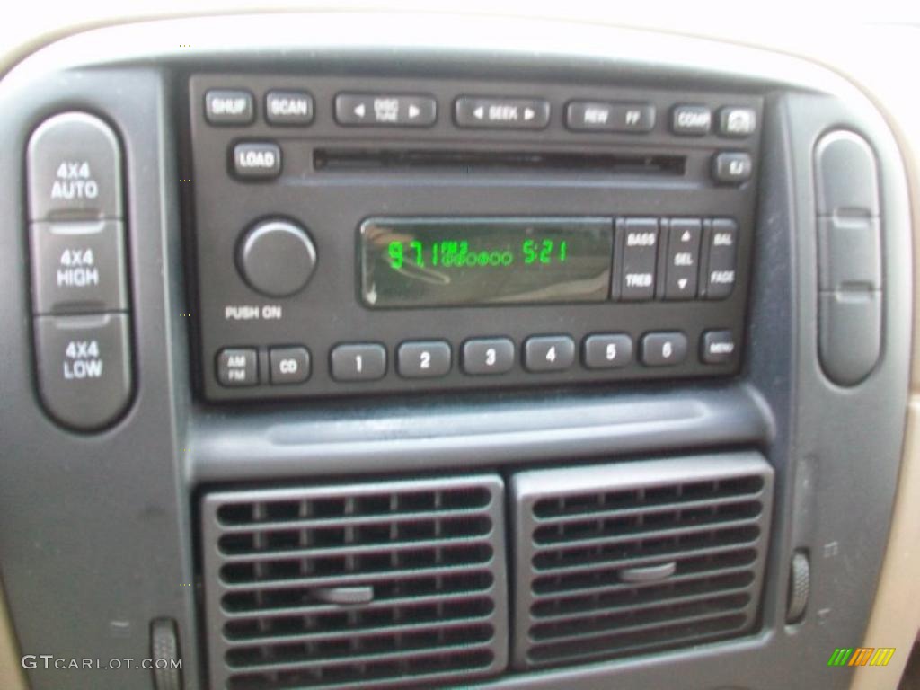 2002 Explorer XLT 4x4 - Aspen Green Metallic / Medium Parchment photo #15