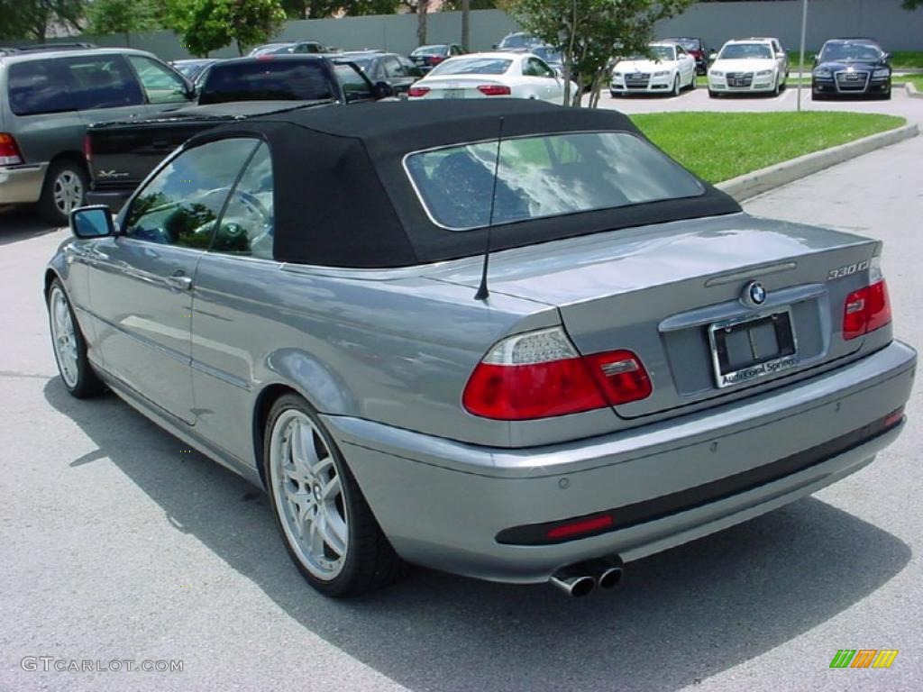 2004 3 Series 330i Convertible - Silver Grey Metallic / Black photo #3