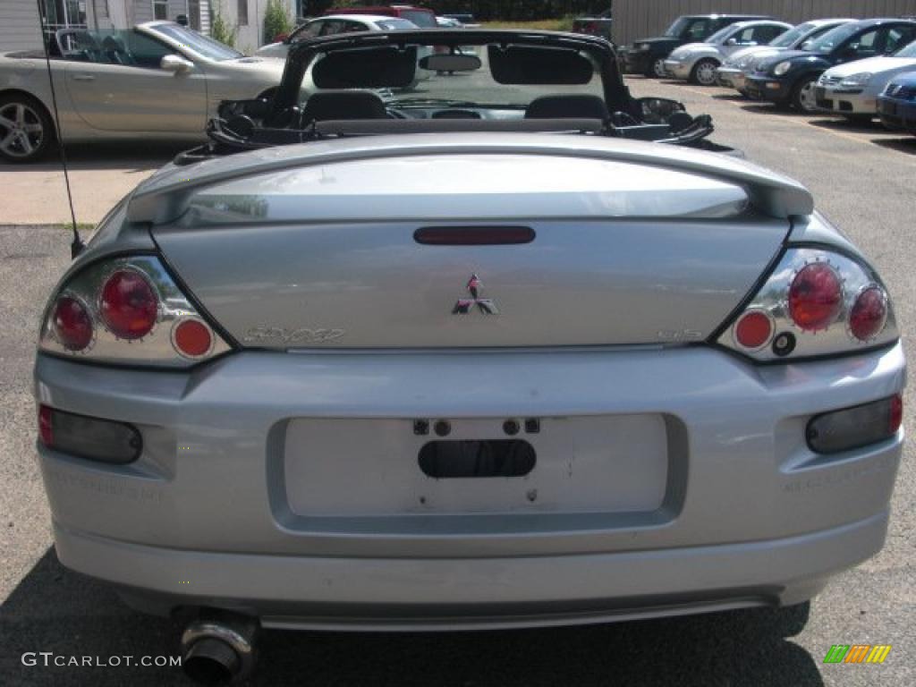 2003 Eclipse Spyder GS - Sterling Silver Metallic / Midnight photo #15