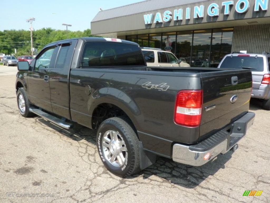 2006 F150 XLT SuperCab 4x4 - Dark Stone Metallic / Tan photo #2