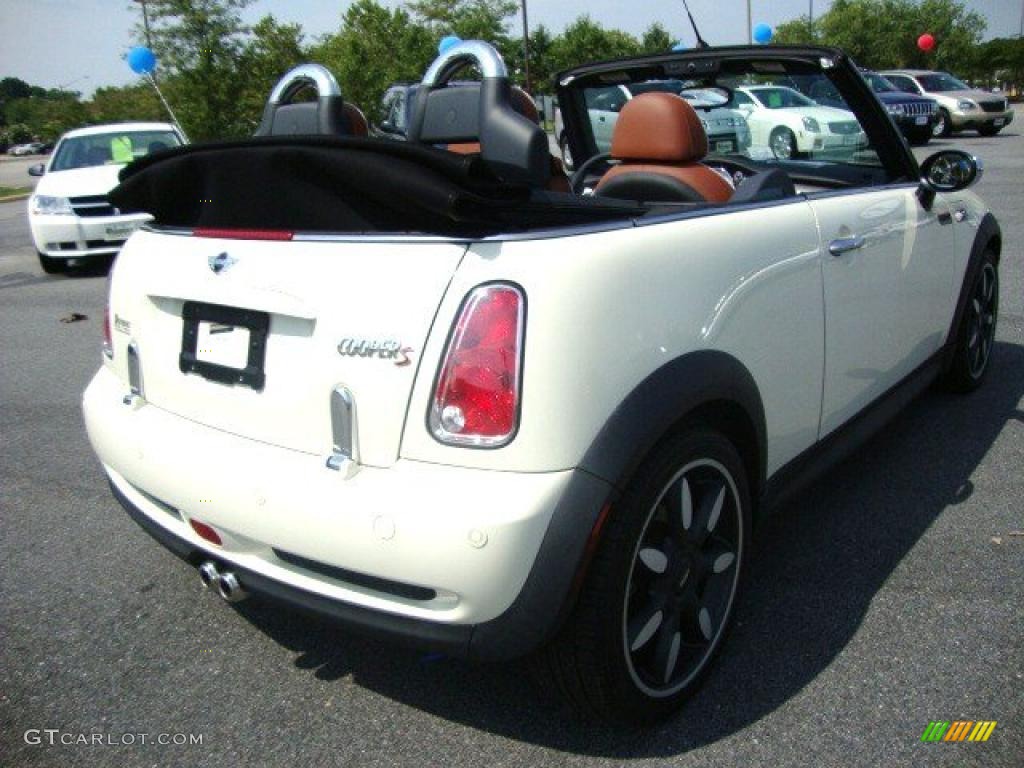 2007 Cooper S Convertible Sidewalk Edition - Pepper White / Lounge Malt Brown photo #5