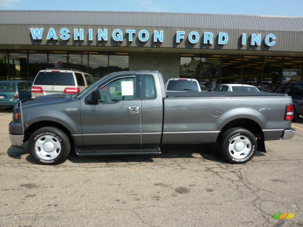 2004 F150 XL Regular Cab - Dark Shadow Grey Metallic / Dark Flint photo #1