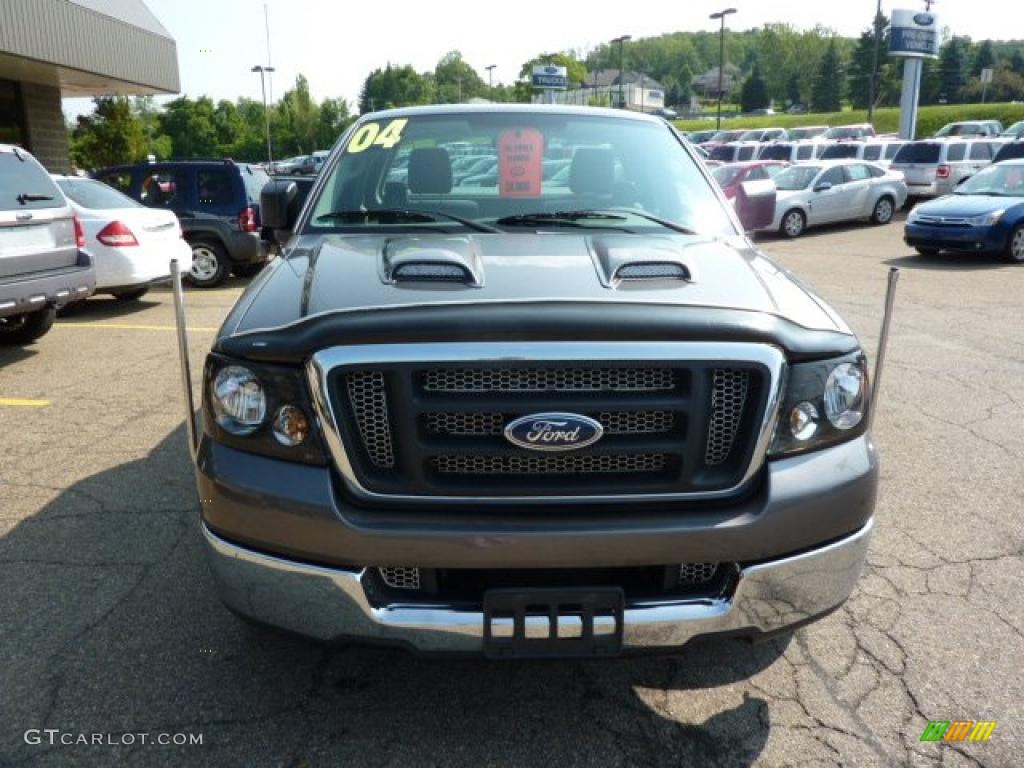 2004 F150 XL Regular Cab - Dark Shadow Grey Metallic / Dark Flint photo #7