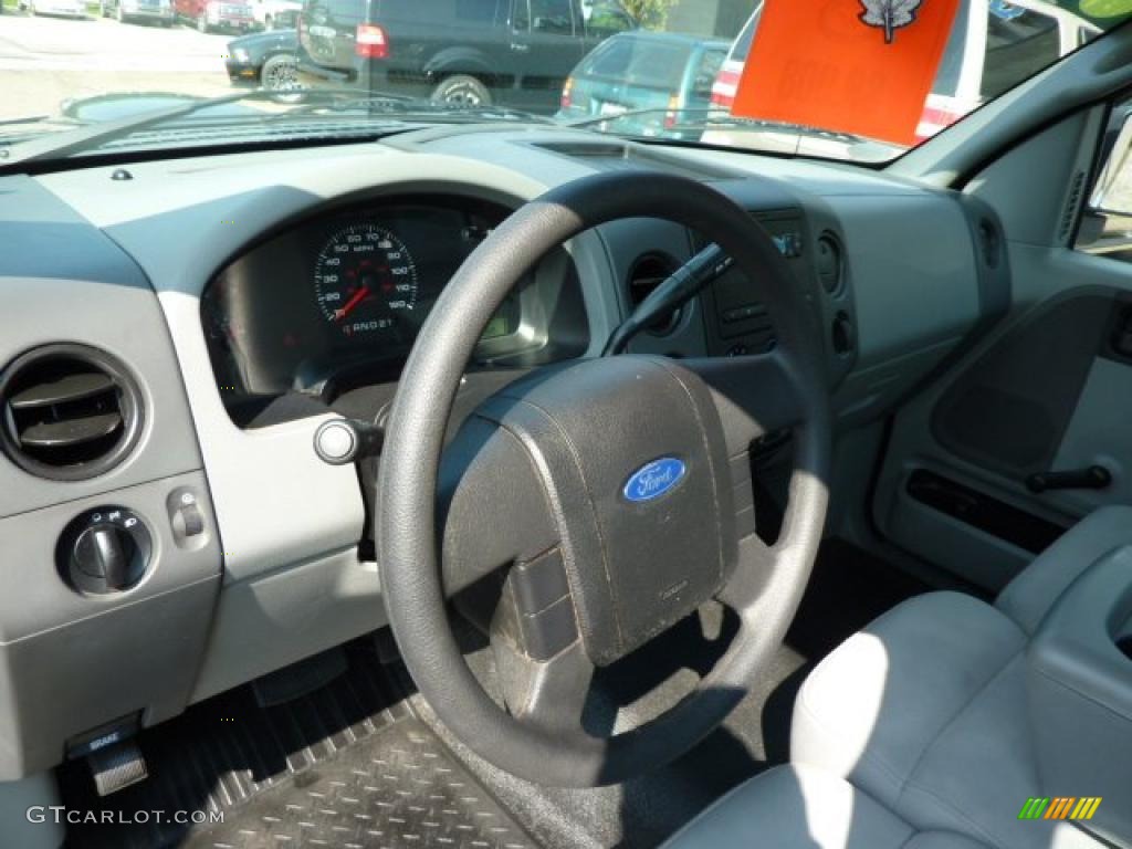2004 F150 XL Regular Cab - Dark Shadow Grey Metallic / Dark Flint photo #11