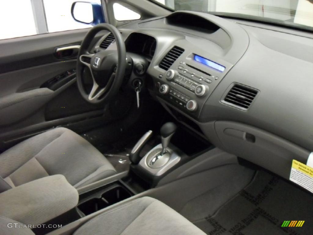 2010 Civic LX Sedan - Atomic Blue Metallic / Gray photo #23