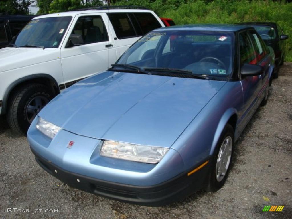 1991 S Series SL1 Sedan - Light Blue Metallic / Gray photo #5