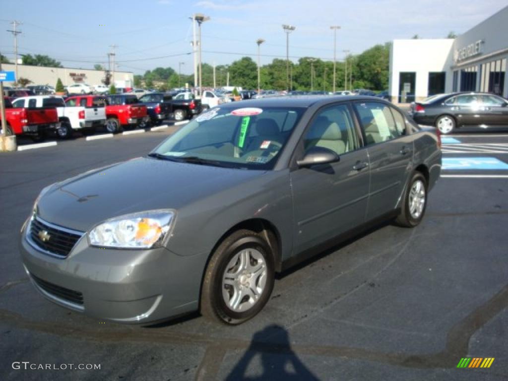 2007 Malibu LS Sedan - Dark Gray Metallic / Titanium Gray photo #7