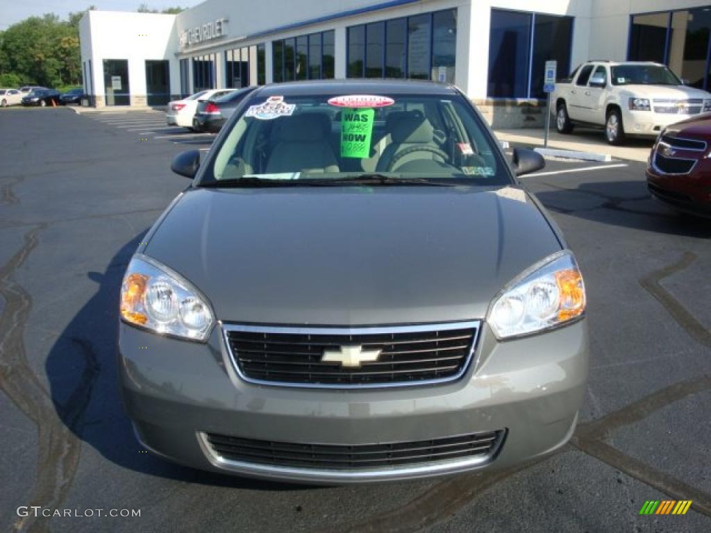 2007 Malibu LS Sedan - Dark Gray Metallic / Titanium Gray photo #8