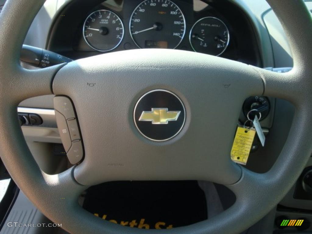 2007 Malibu LS Sedan - Dark Gray Metallic / Titanium Gray photo #16