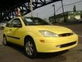 2001 Egg Yolk Yellow Ford Focus ZX3 Coupe  photo #2