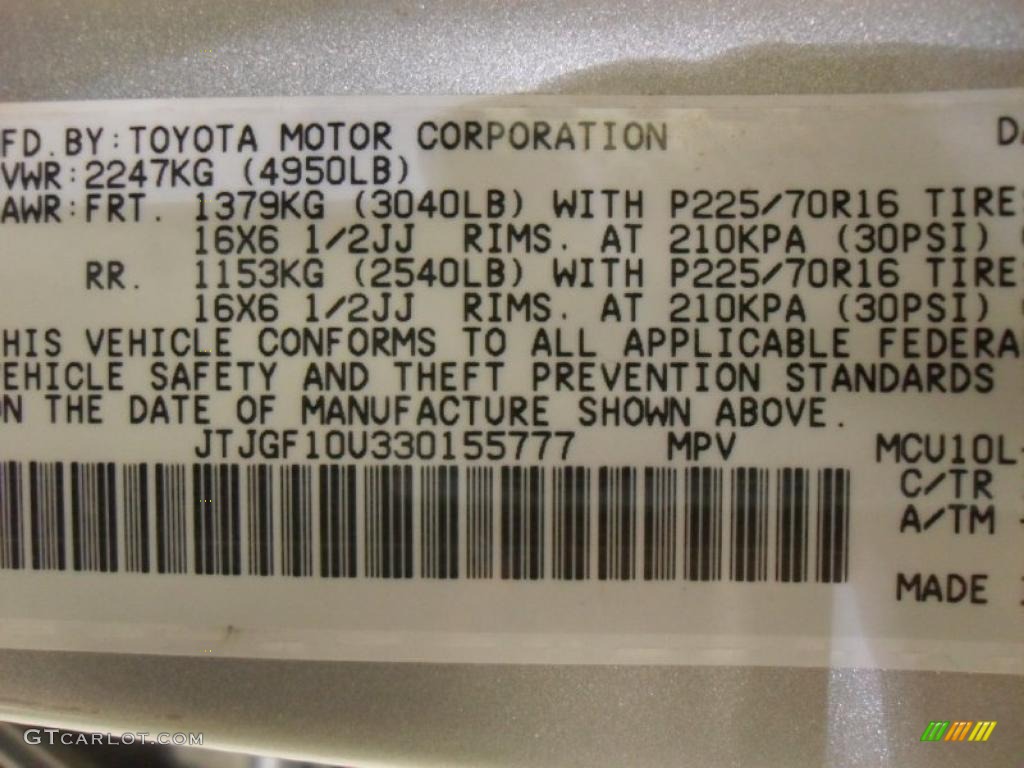 2003 RX 300 - Millenium Silver Metallic / Black photo #7