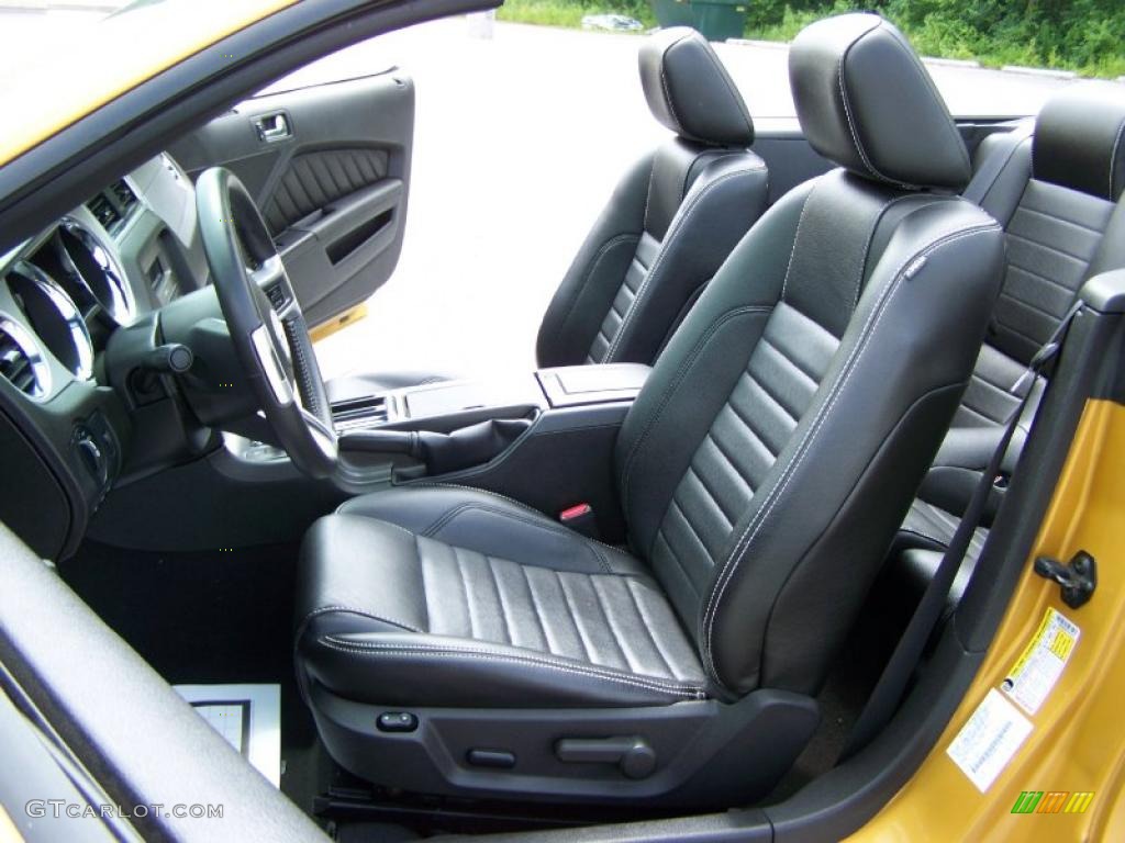 2010 Mustang V6 Premium Convertible - Sunset Gold Metallic / Charcoal Black photo #12