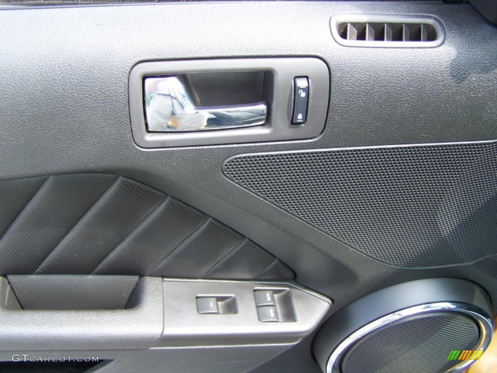 2010 Mustang V6 Premium Convertible - Sunset Gold Metallic / Charcoal Black photo #15