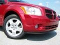 2008 Inferno Red Crystal Pearl Dodge Caliber SXT  photo #2