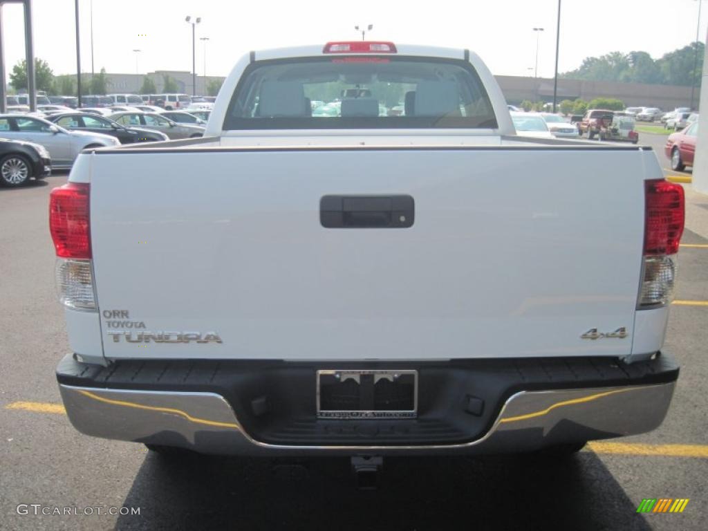 2010 Tundra Double Cab 4x4 - Super White / Graphite Gray photo #8