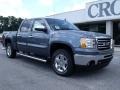 2010 Stealth Gray Metallic GMC Sierra 1500 SLE Crew Cab 4x4  photo #2