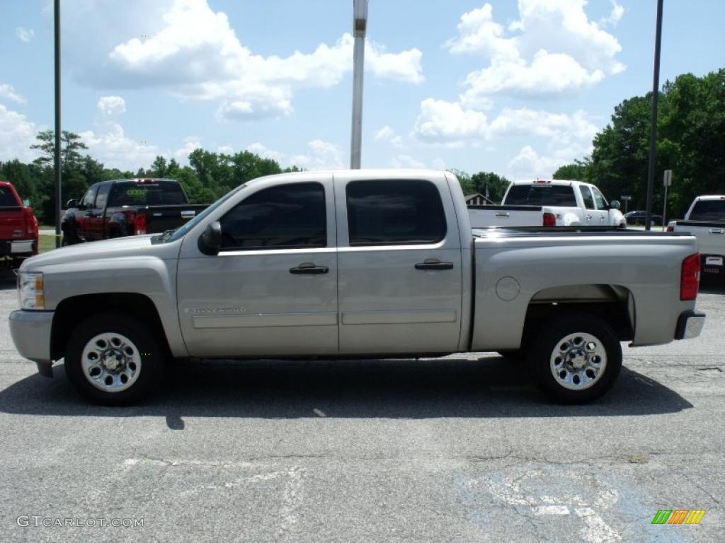 2008 Silverado 1500 LT Crew Cab - Silver Birch Metallic / Light Titanium/Ebony Accents photo #5