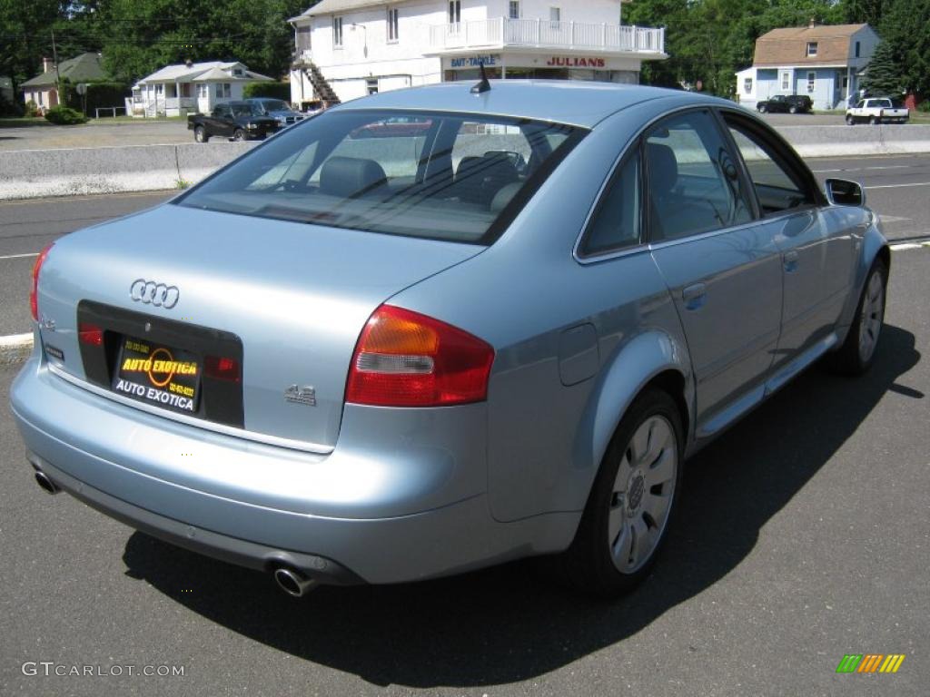 2002 A6 4.2 quattro Sedan - Crystal Blue Metallic / Ebony Black photo #3