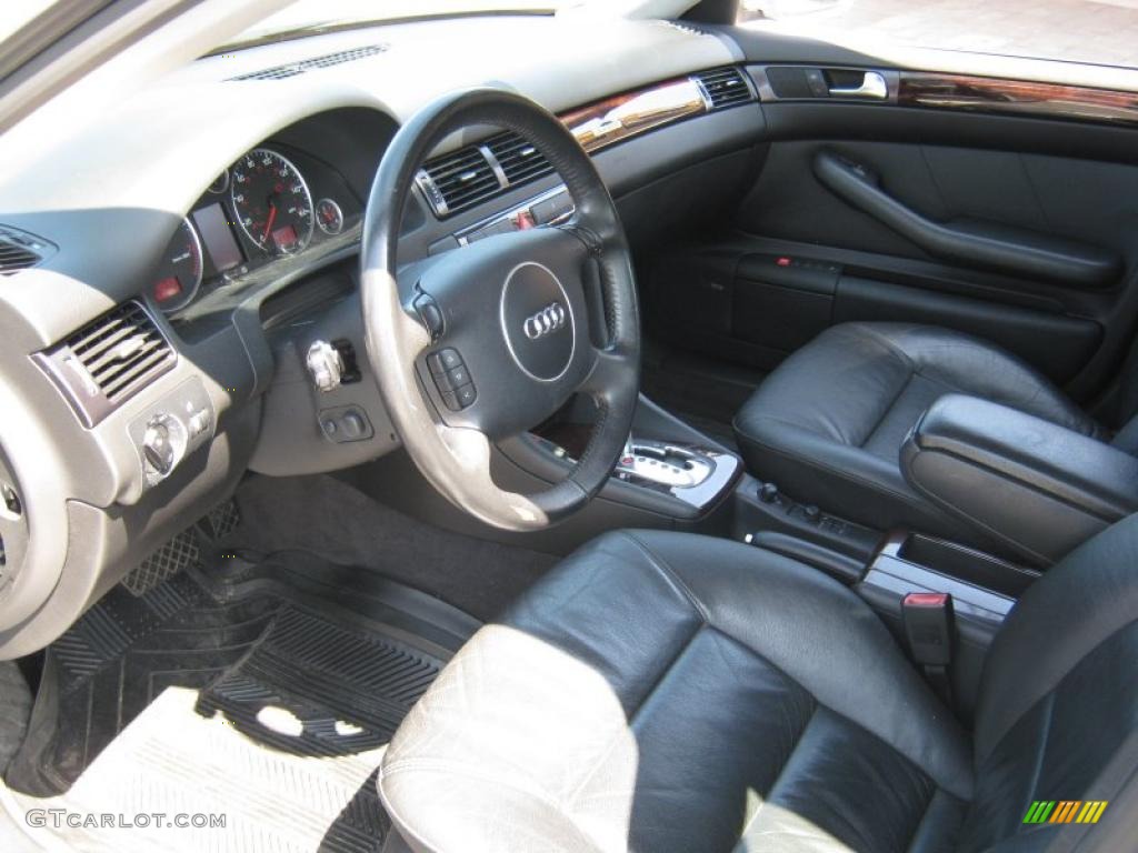 2002 A6 4.2 quattro Sedan - Crystal Blue Metallic / Ebony Black photo #5