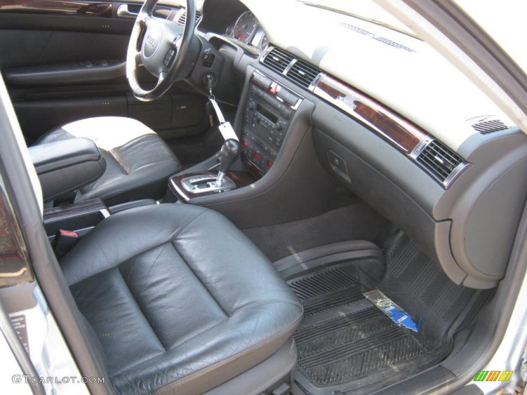 2002 A6 4.2 quattro Sedan - Crystal Blue Metallic / Ebony Black photo #7