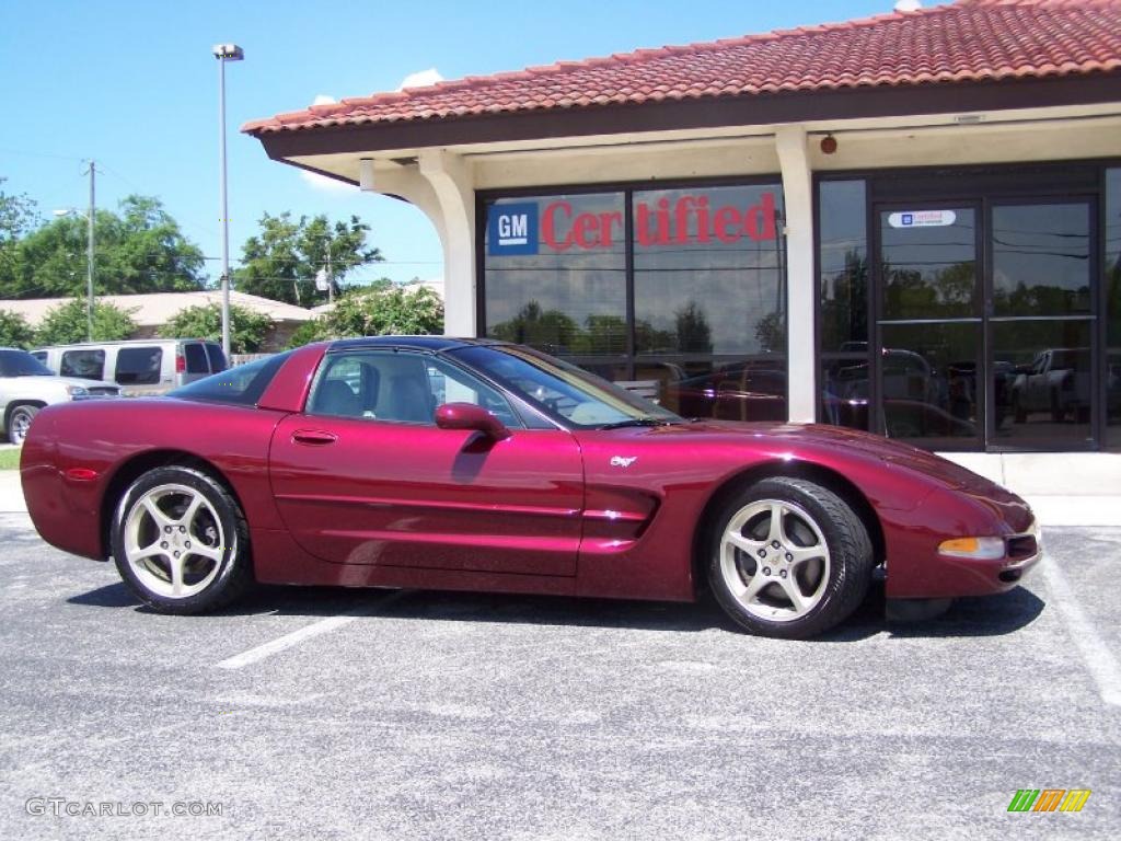 2003 Corvette 50th Anniversary Edition Coupe - 50th Anniversary Red / Shale photo #1