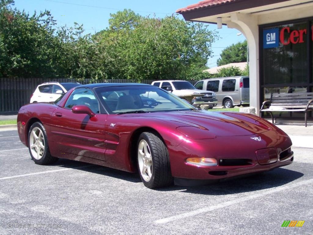 2003 Corvette 50th Anniversary Edition Coupe - 50th Anniversary Red / Shale photo #2