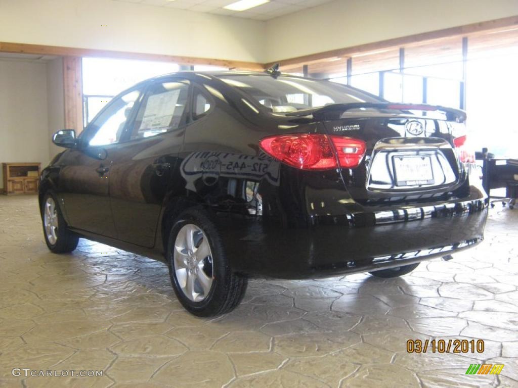 2010 Elantra SE - Ebony Black / Gray photo #5