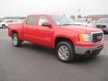 Fire Red - Sierra 1500 SLT Crew Cab 4x4 Photo No. 3