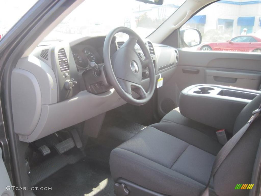 2010 Sierra 1500 Regular Cab - Storm Gray Metallic / Dark Titanium photo #7