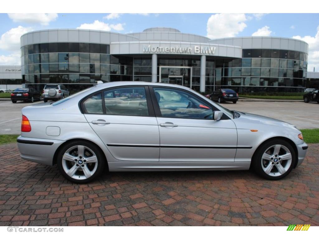 2004 3 Series 325i Sedan - Titanium Silver Metallic / Grey photo #1