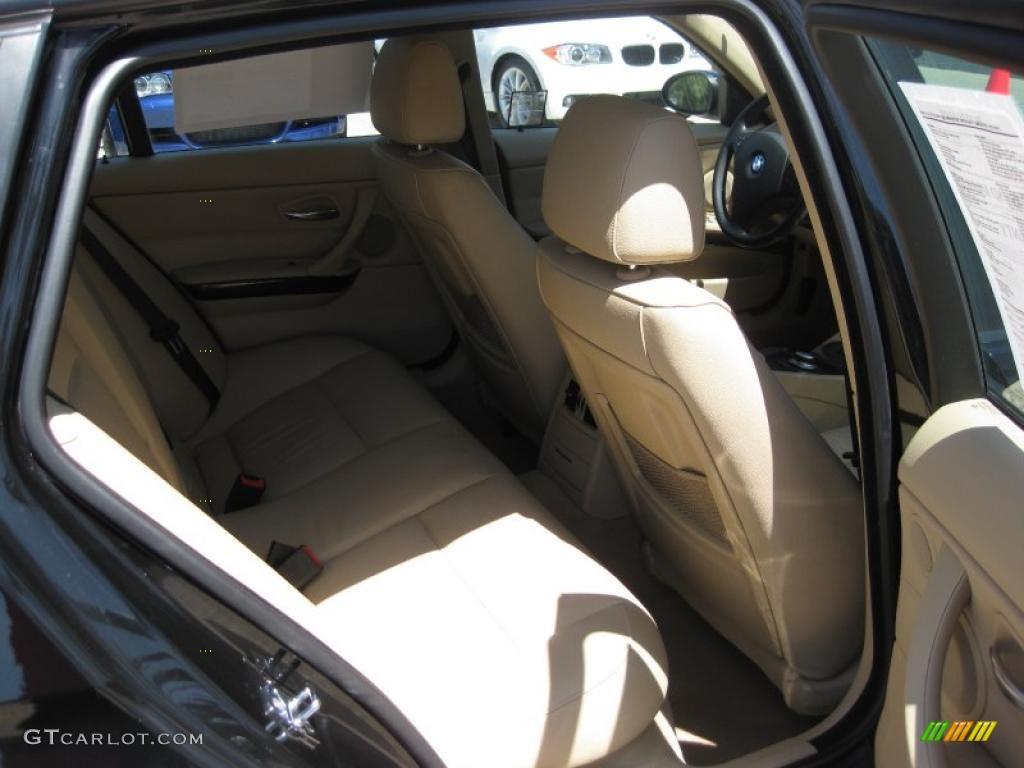 2007 3 Series 328i Wagon - Jet Black / Beige photo #11