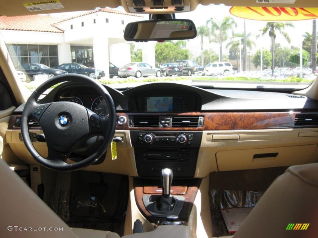 2007 3 Series 328i Wagon - Jet Black / Beige photo #12
