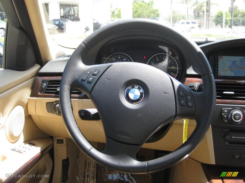 2007 3 Series 328i Wagon - Jet Black / Beige photo #15