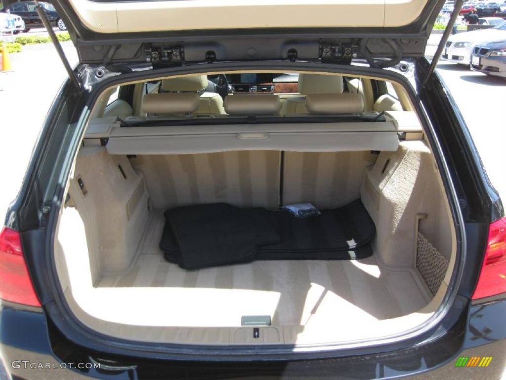 2007 3 Series 328i Wagon - Jet Black / Beige photo #22