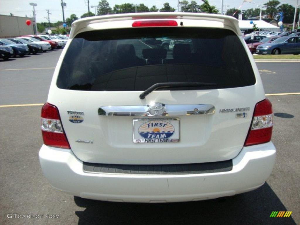 2007 Highlander Hybrid Limited 4WD - Super White / Ash Gray photo #4