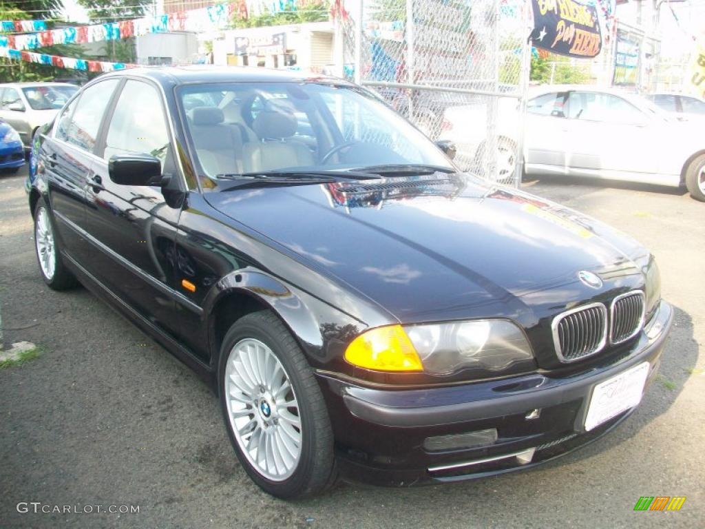 2001 3 Series 330xi Sedan - Jet Black / Sand photo #2