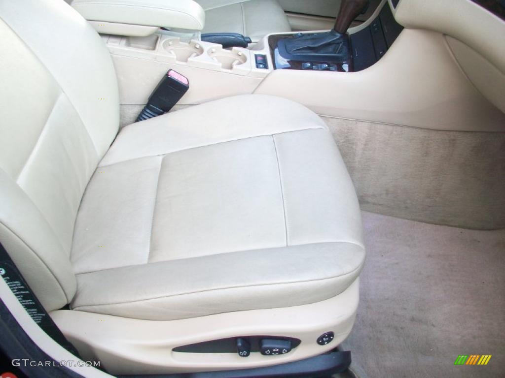 2001 3 Series 330xi Sedan - Jet Black / Sand photo #14