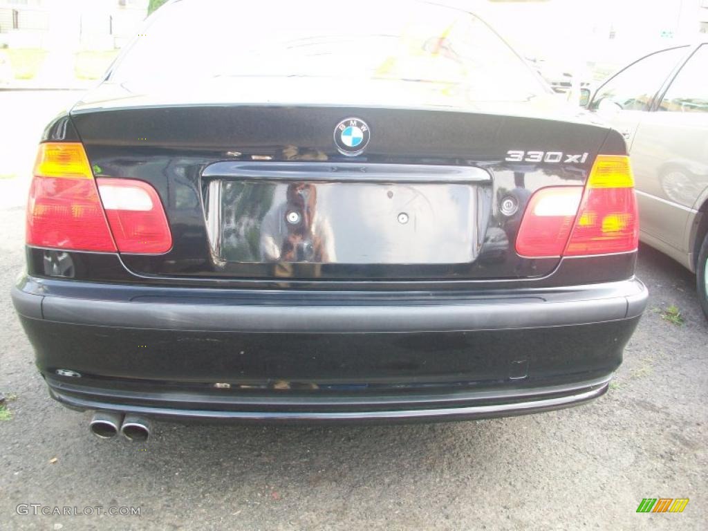 2001 3 Series 330xi Sedan - Jet Black / Sand photo #34