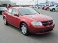 2010 Inferno Red Crystal Pearl Dodge Avenger SXT  photo #2