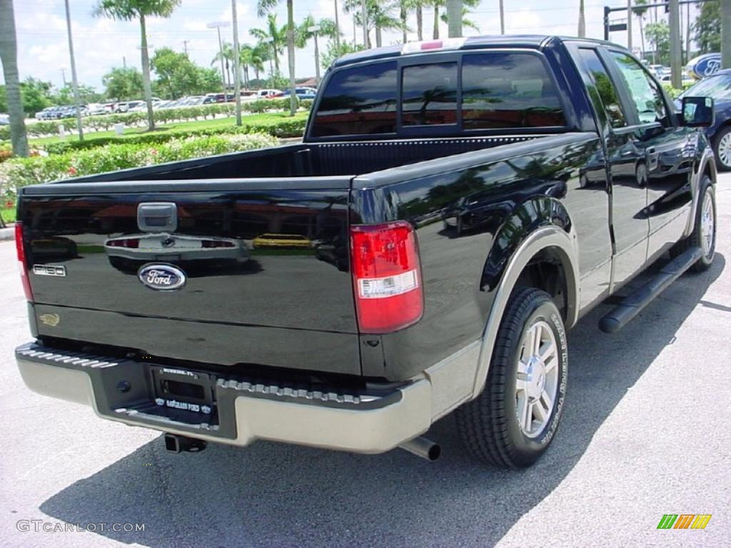 2006 F150 Lariat SuperCrew - Black / Black photo #6