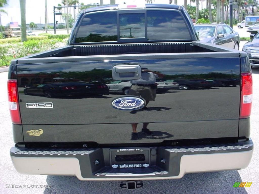 2006 F150 Lariat SuperCrew - Black / Black photo #7