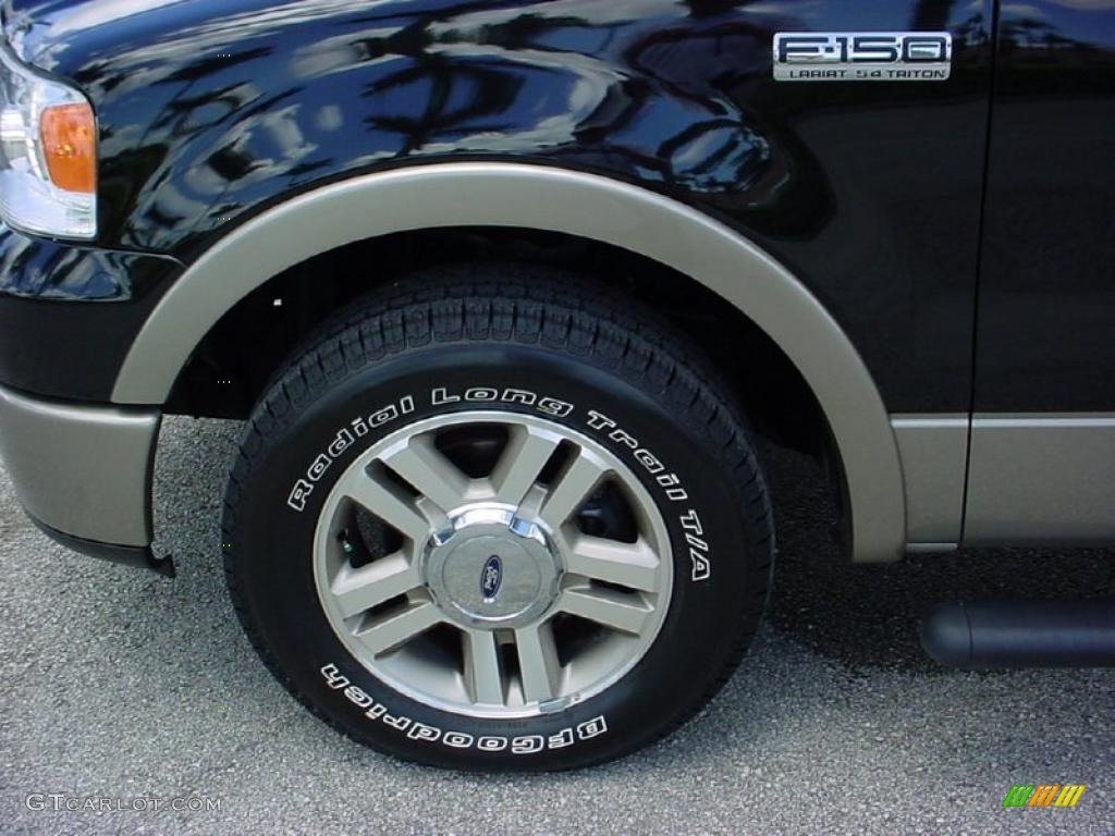 2006 F150 Lariat SuperCrew - Black / Black photo #13
