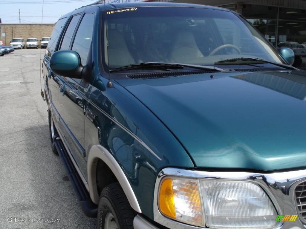 1998 Expedition Eddie Bauer 4x4 - Pacific Green Metallic / Medium Prairie Tan photo #2